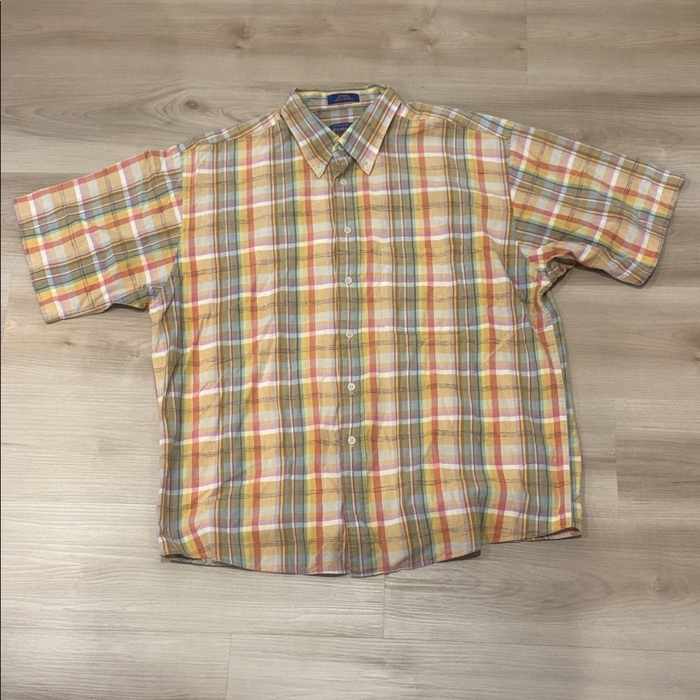 Pendleton Men's XL Multicolour Plaid Short Sleeve Shirt